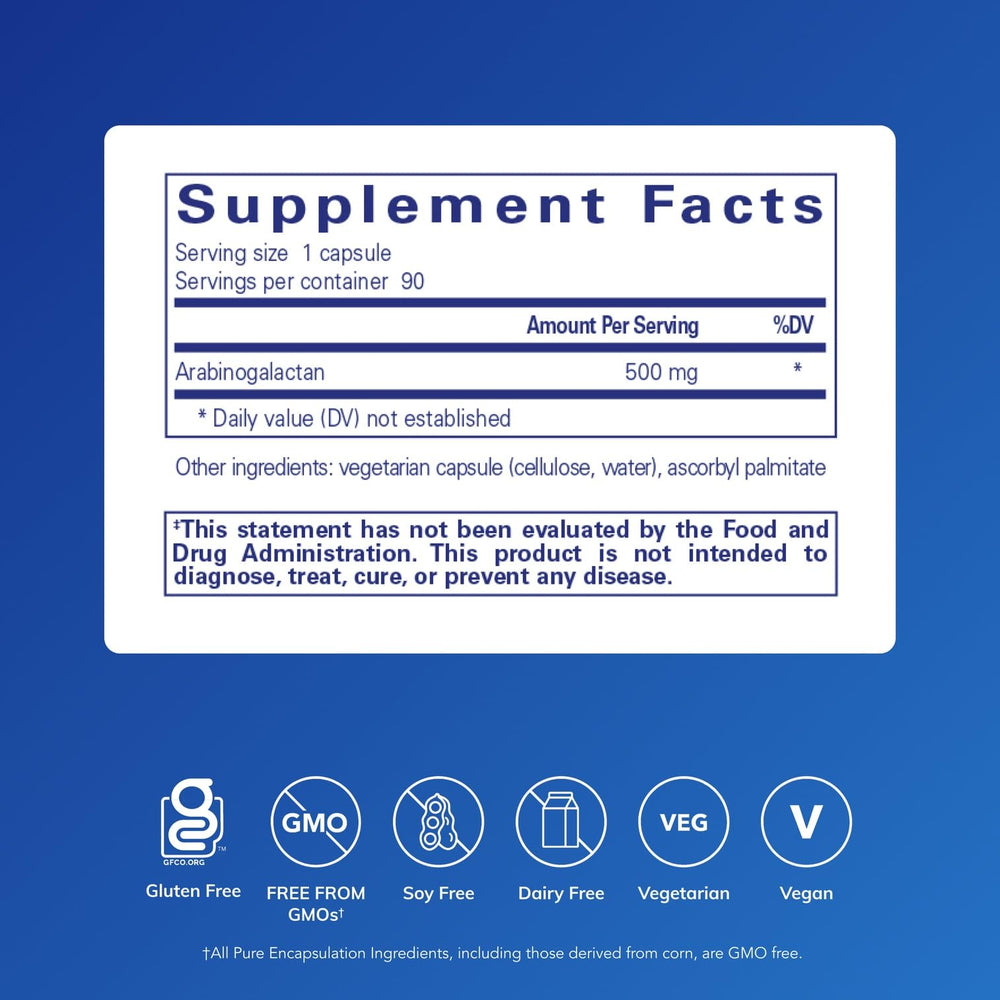 Arabinogalactan supporting immune system function