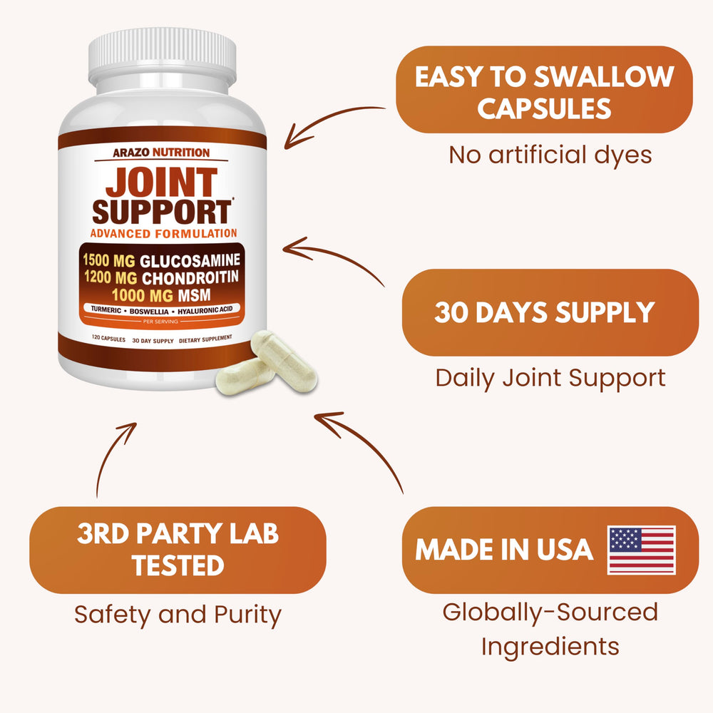 Arazo Nutrition bottle pour showing easy daily supplement routine.