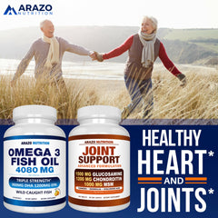 Arazo Nutrition burpless lemon flavor softgels on white background
