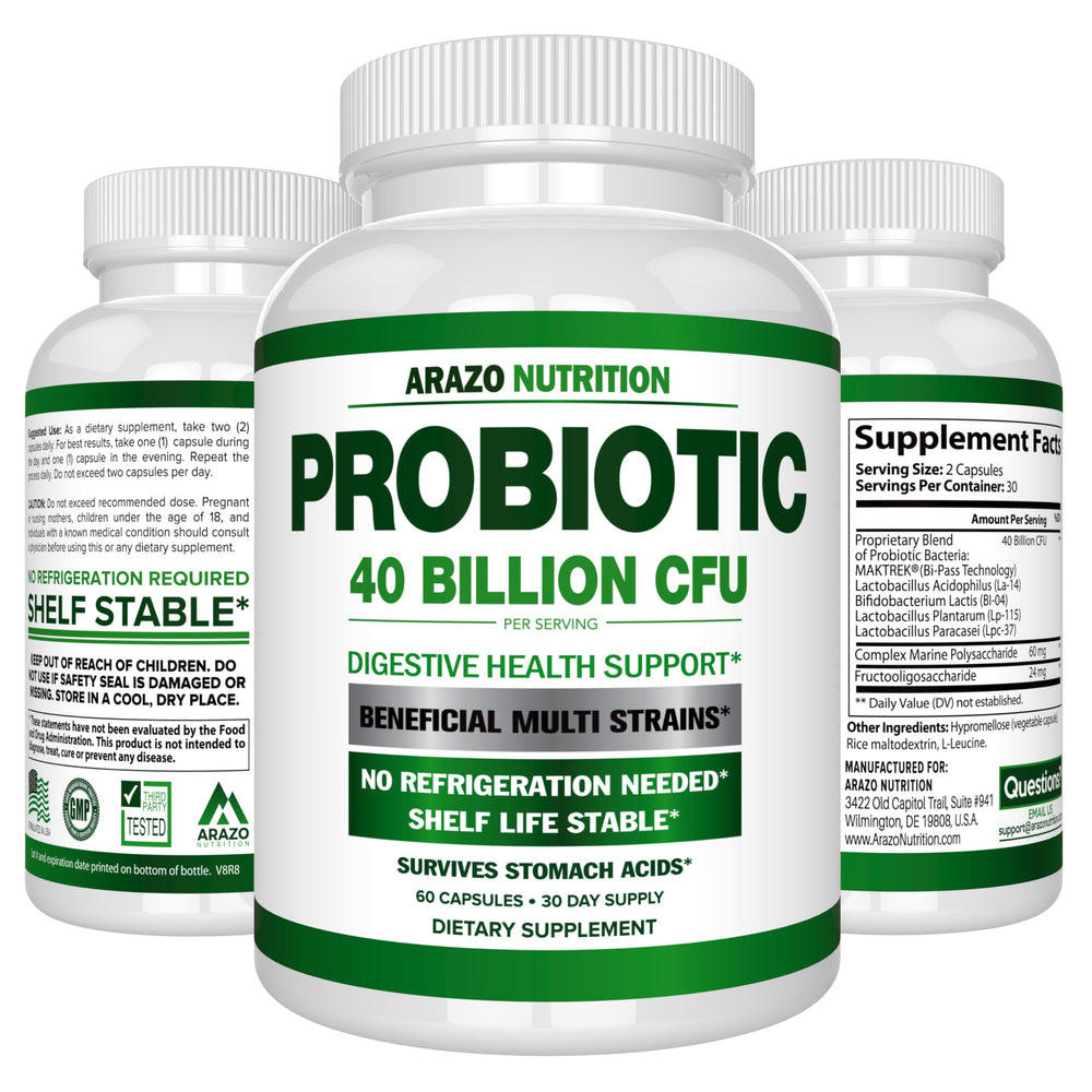 Shelf-stable packaging for Arazo Nutrition Probiotic