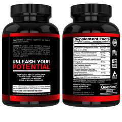 Arazo Nutrition TestoBoost ingredients panel features Tribulus and Epimedium for athletic support.