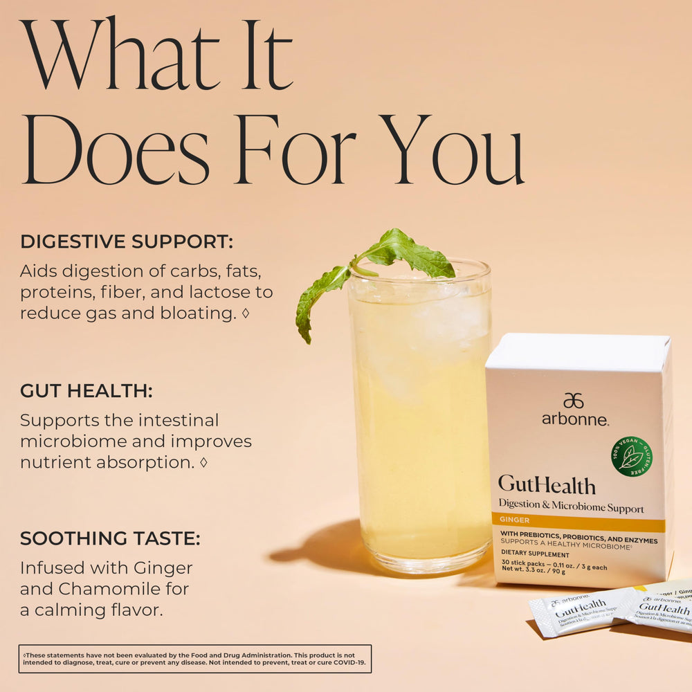 Probiotic and prebiotic drink mix powder sachet
