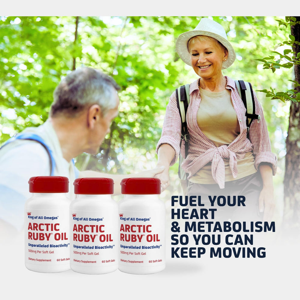 Close-up of Arctic Ruby Oil softgels