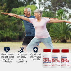 Astaxanthin and omega-3 concept graphic