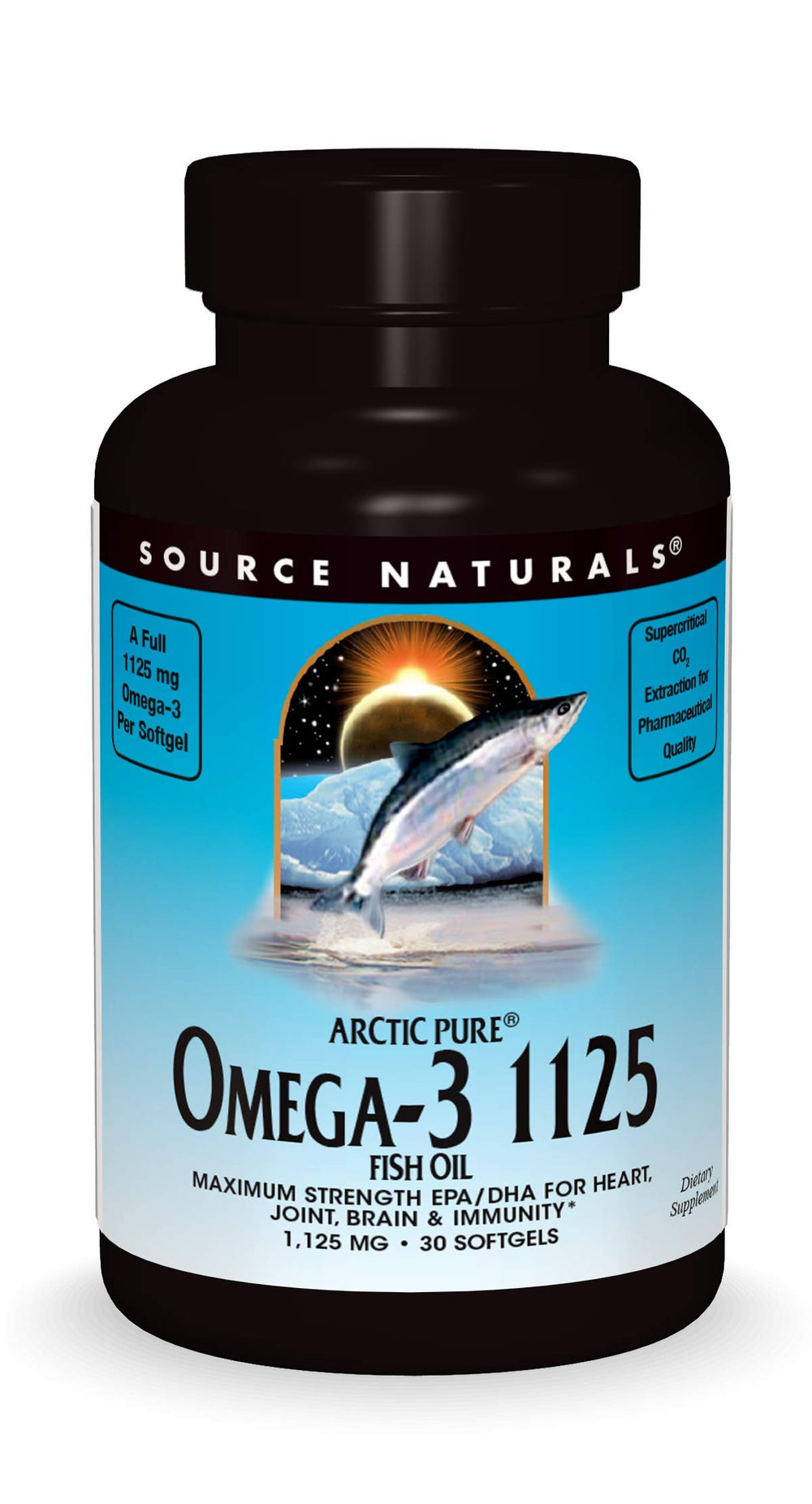 Source Naturals ArcticPure Omega-3 fish oil bottle front