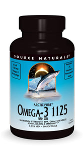 Source Naturals ArcticPure Omega-3 fish oil bottle front