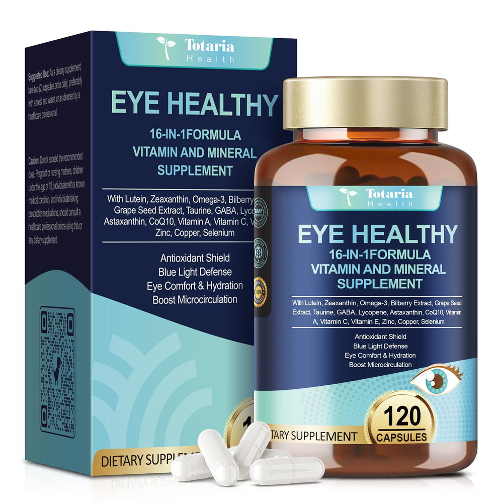 Senior-friendly eye health product for macular support