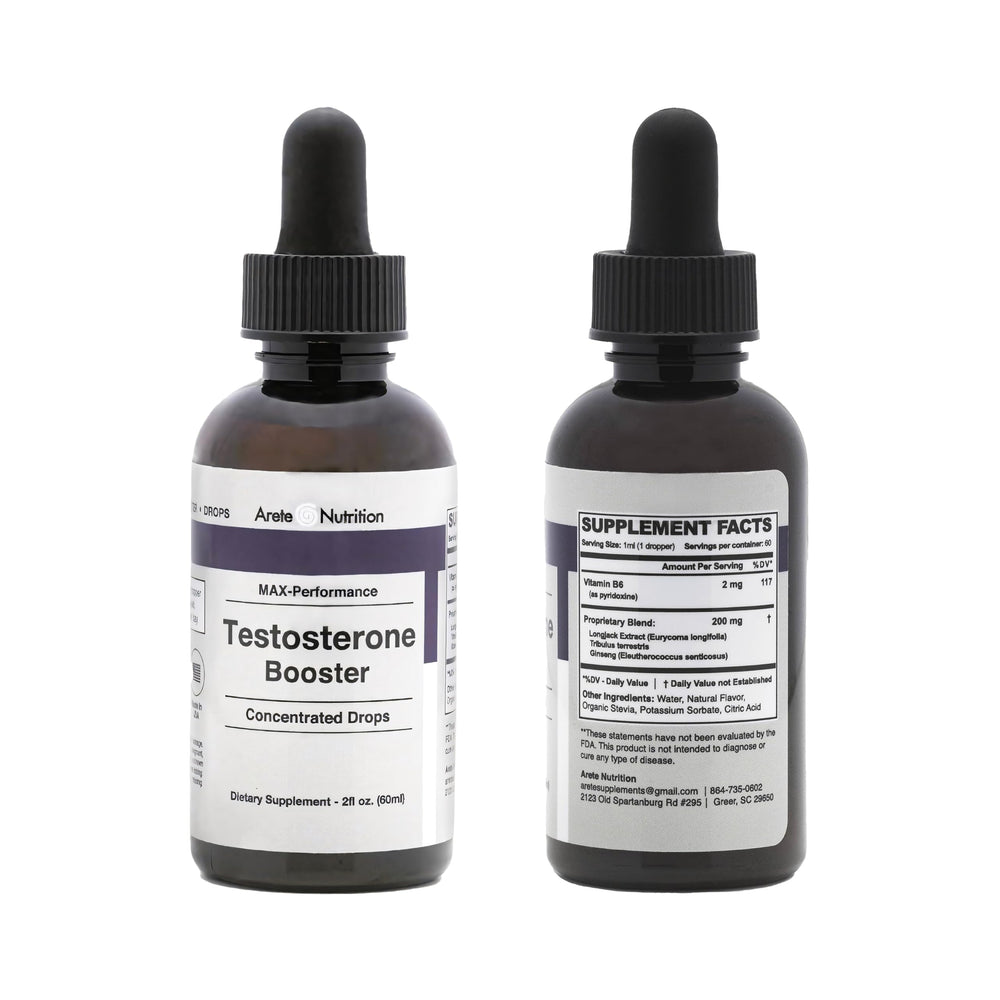 Arete Nutrition natural ingredients blend without artificial additives for clean nourishment.