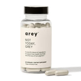 Arey Not Today bottle with label - grey hair supplement
