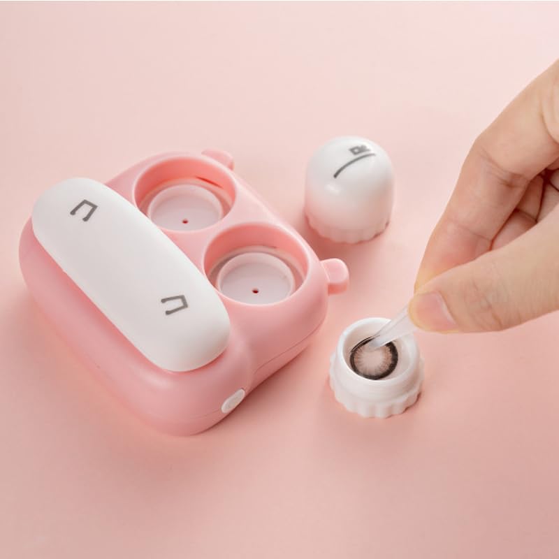 ARFUKA pink hippo-design ultrasonic cleaner – angled side view