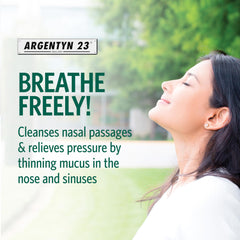 Argentyn 23 Sinus Support packaging and 2 fl oz bottle