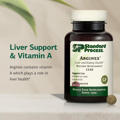 Arginex bottle showing kidney function support