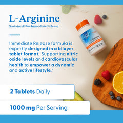 L-Arginine supporting nitric oxide production for cardiovascular health