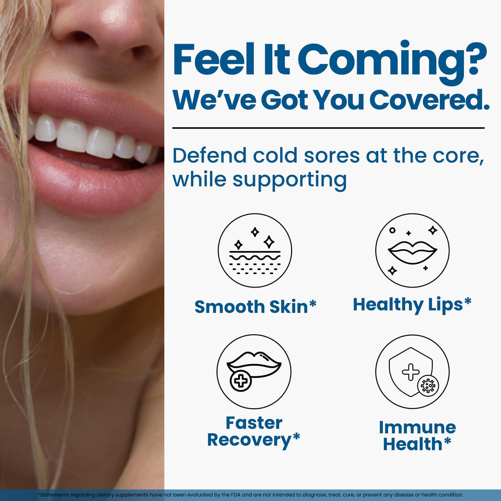 Graphic illustrating arginine regulation for cold sore relief