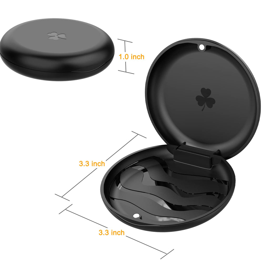 Interior view showing space for aligners or mouth guard in ARGOMAX case