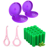 Two purple ARGOMAX aligner cases side by side