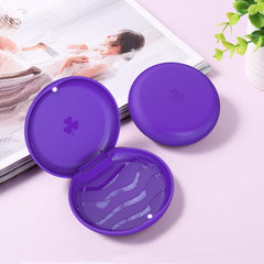 Interior view showing purple case with silicone inner support