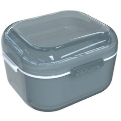 ARGOMAX denture case with translucent housing and hingeless lid
