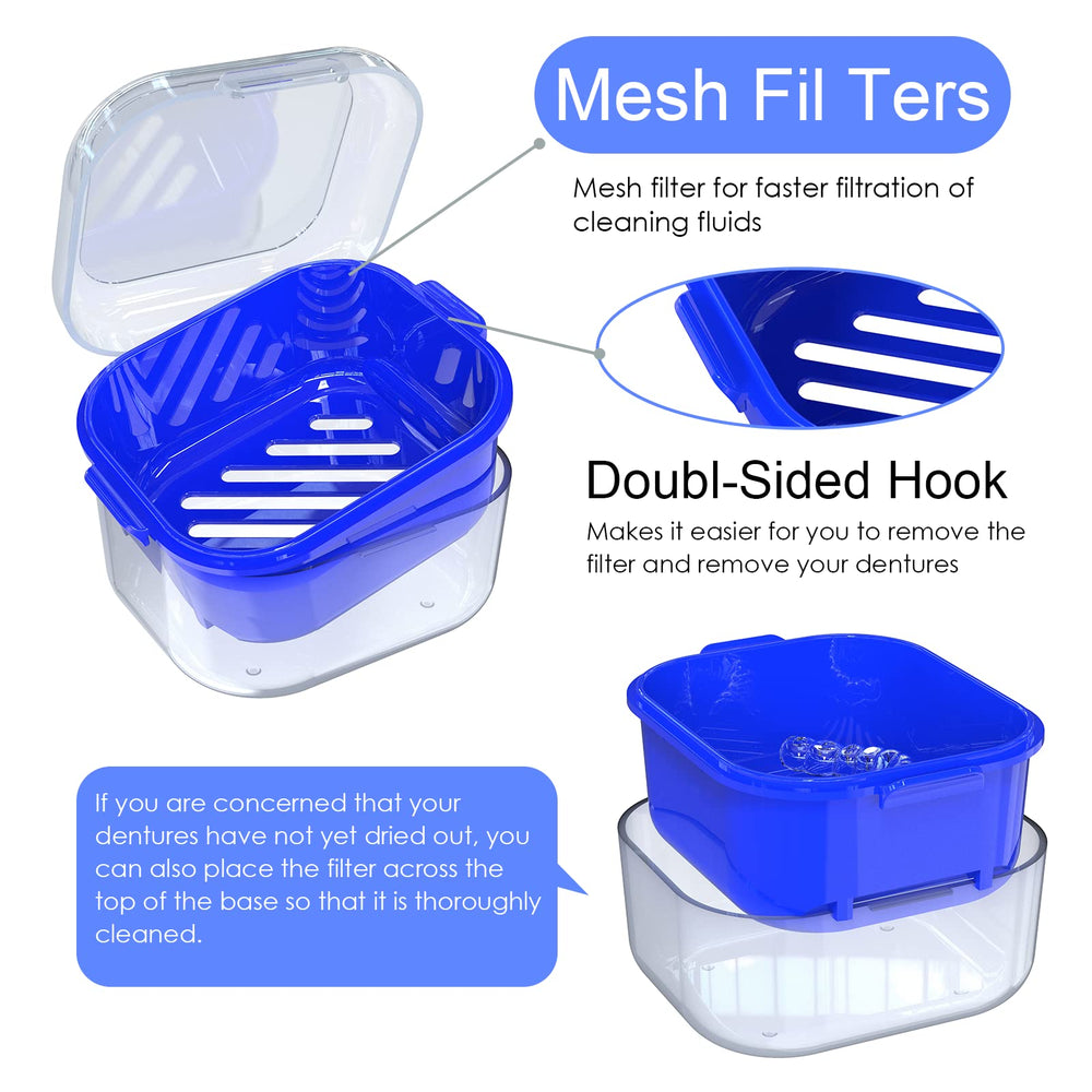 Dishwasher and hot water safe denture cup