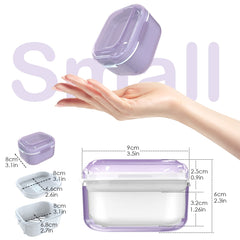 Hinged lid detail of ARGOMAX denture cup