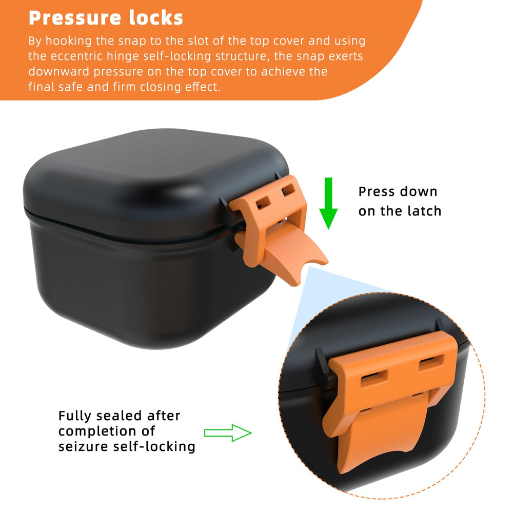 Inner capacity of the bath cup showing space for dentures and braces