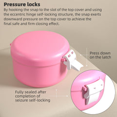 Interior capacity about 250ml for soaking dentures and retainers