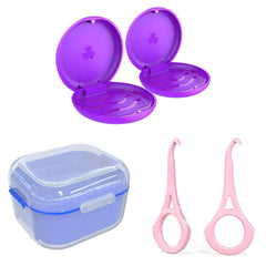 ARGOMAX magnetic closure retainer case in purple, closed