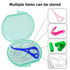Case securely stores aligners and retainers