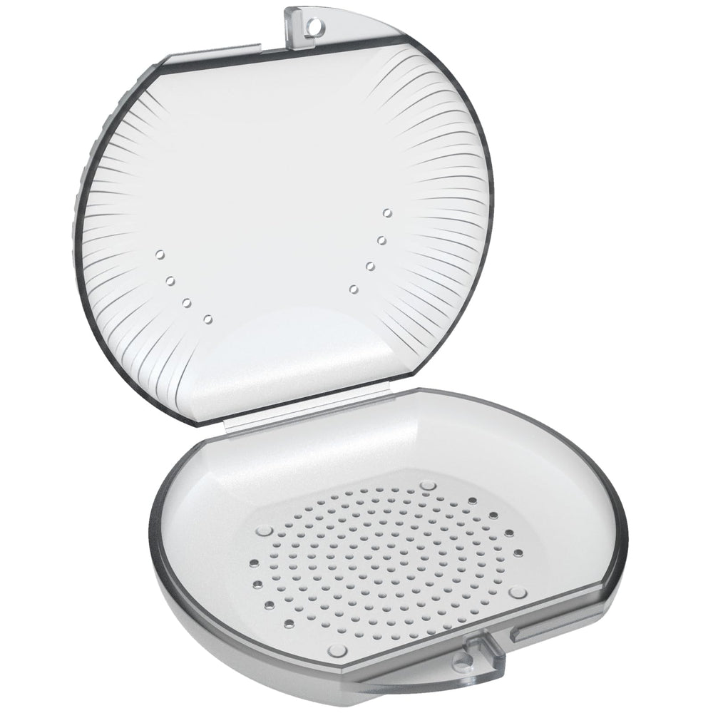 ARGOMAX gray aligner case open lid showing compartments