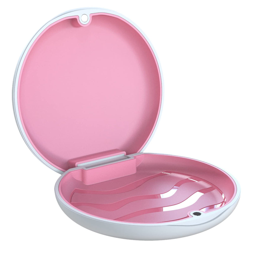 Interior capacity of 8.5 x 7.5 x 5.5 cm for soaking dentures