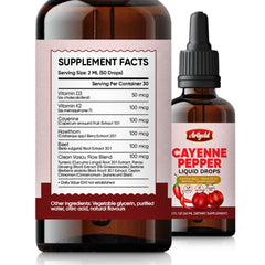 Dropper dispensing Arigold Cayenne Pepper Liquid Drops