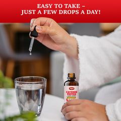 Travel-friendly 2 oz bottle of Arigold Cayenne Pepper Drops