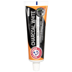 Active Calcium enamel reinforcement label on toothpaste