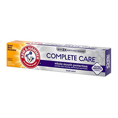 Arm & Hammer logo on toothpaste packaging
