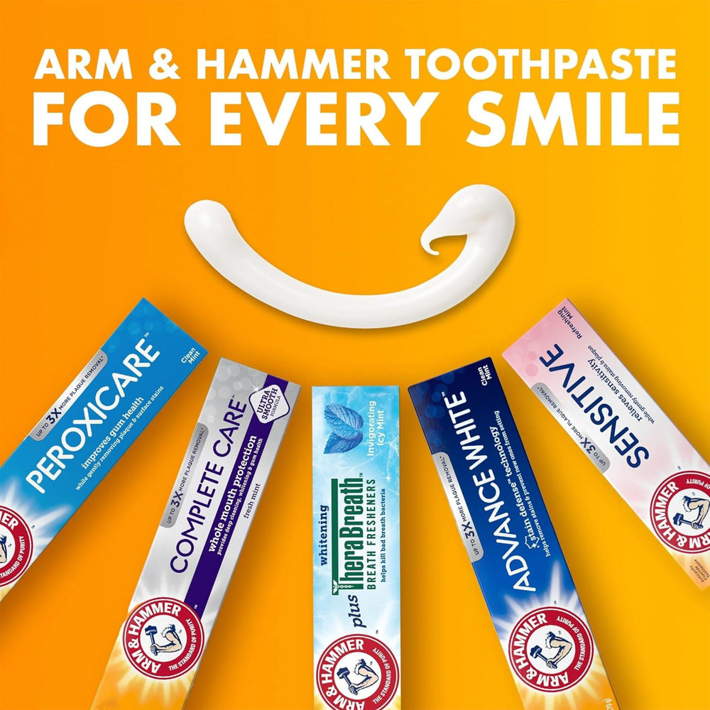 Anti-plaque action and minty fresh breath with Peroxicare toothpaste