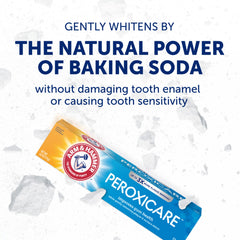 Foil seal on ARM & HAMMER Peroxicare toothpaste tube