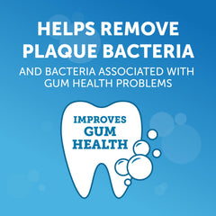 Graphic highlighting gum health benefits of Peroxicare toothpaste
