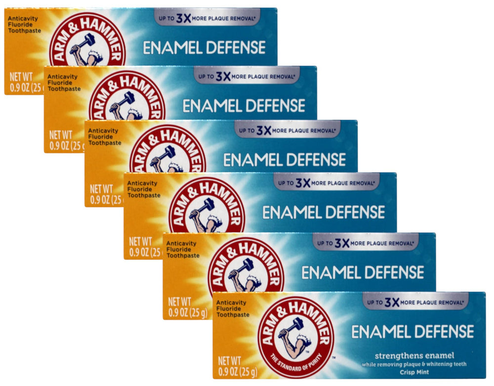 Six-pack of Arm & Hammer Truly Radiant Bright & Strong toothpaste tubes