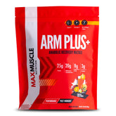 Front view of Max Muscle Arm Plus+ Anabolic Recovery Matrix Tropical Punch 2.54 lb tub