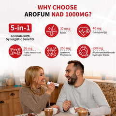 CoQ10 and Biotin in Arofum NAD+ liquid