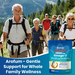 Daily wellness use of Arofum omega-3 lemon softgels