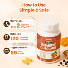 Digestive support and joint comfort using Arofum Turmeric