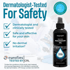 Aromasong Magnesium Spray 8oz bottle back label