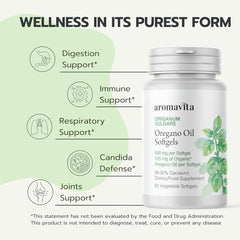 Aromavita oregano oil softgels for digestive health