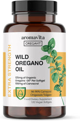 AROMAVITA vegan wild oregano oil capsules 125mg per softgel