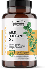 AROMAVITA vegan wild oregano oil capsules 125mg per softgel
