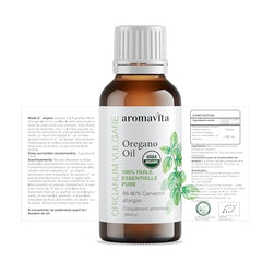 Label highlighting carvacrol content (86–90%)