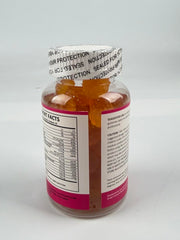 Aromlife bottle beside a ruler or coin to show size and 60-count scale