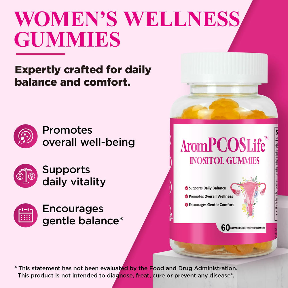 Aromlife gummies beside fresh orange slice highlighting natural fruit juice flavor