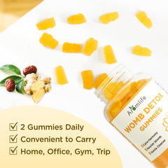 Gummies with ingredients ginger, red date, angelica, cinnamon